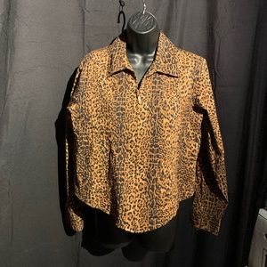Goldwater Creek Size M Animal Print Blouse